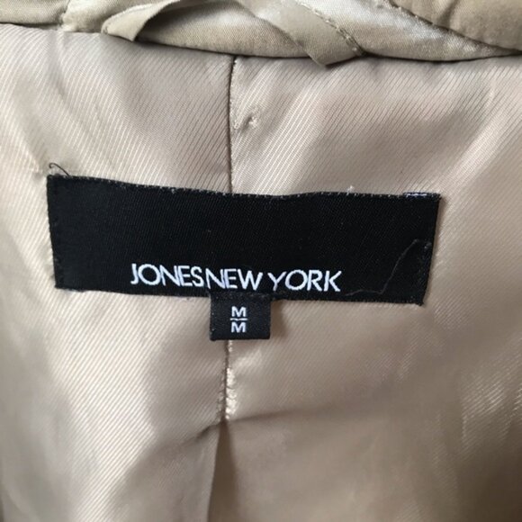 Jones New York Pearl Dual Tone Parka Jacket Coat Down Winter Cozy Tan Pockets M - Picture 12 of 16